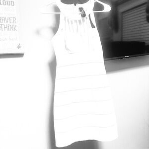 Elegant White Sleeveless Dress